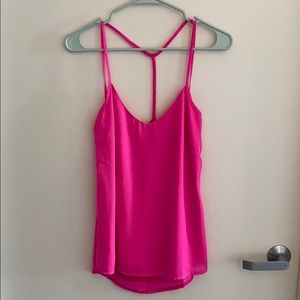 Hot pink sexy back tobi tank